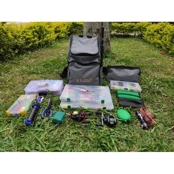 mochilete mochila com pochete para pesca com suporte de vara 1