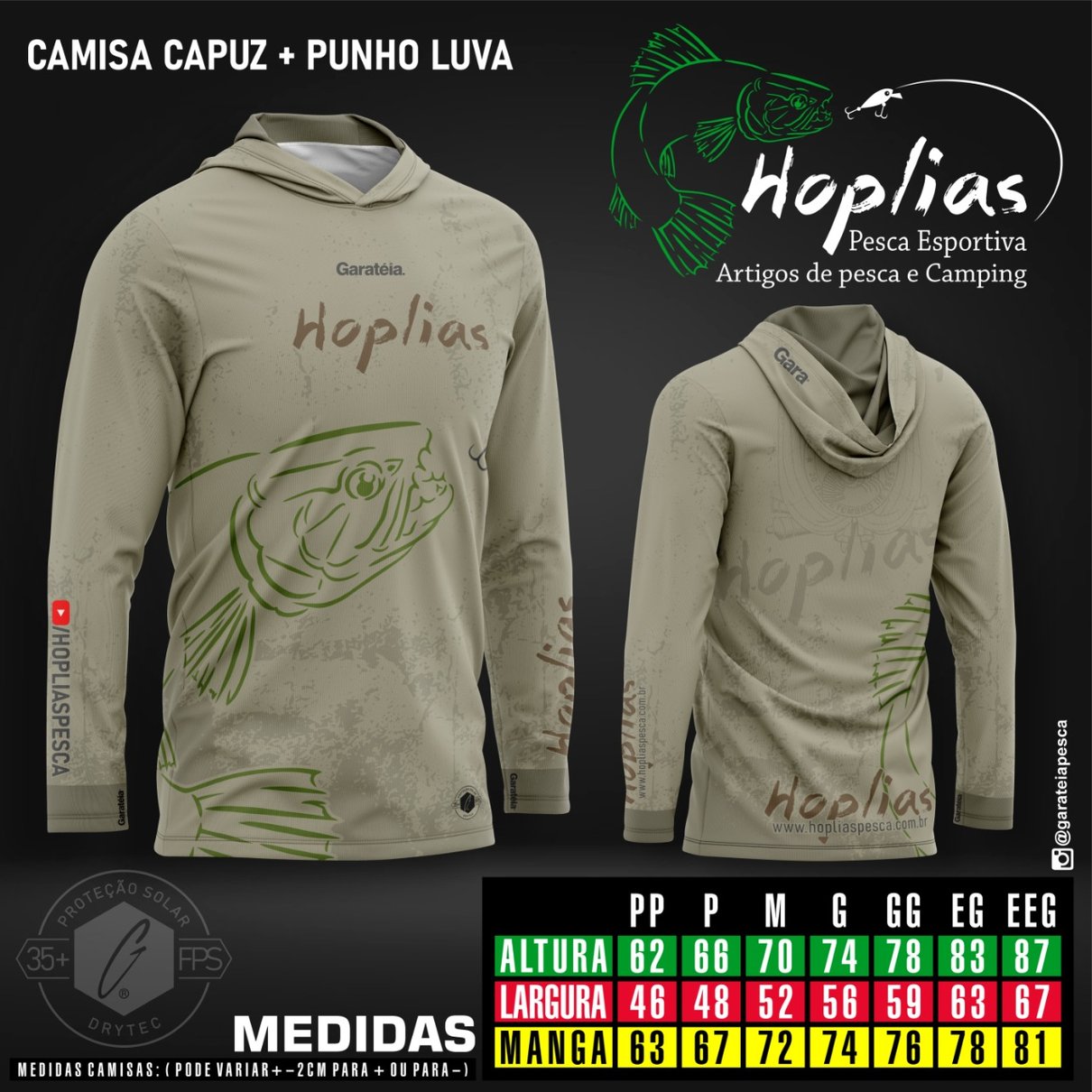 camiseta loja capuz e manga