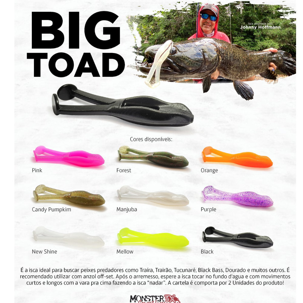 Banner Big toad monster 3x frog soft paddle