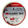 02 linha multifilamento 4x 4 fios 200 metros m3x