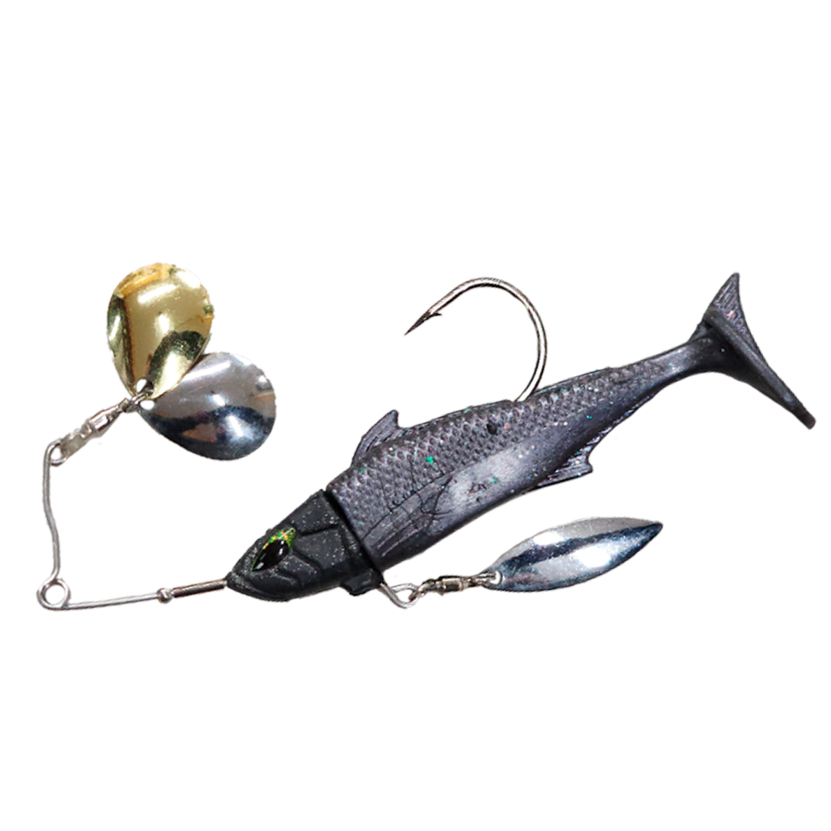Isca Kaiju Spin Twister 5/0 21Gr HKD Spinner c/ Shad Soft