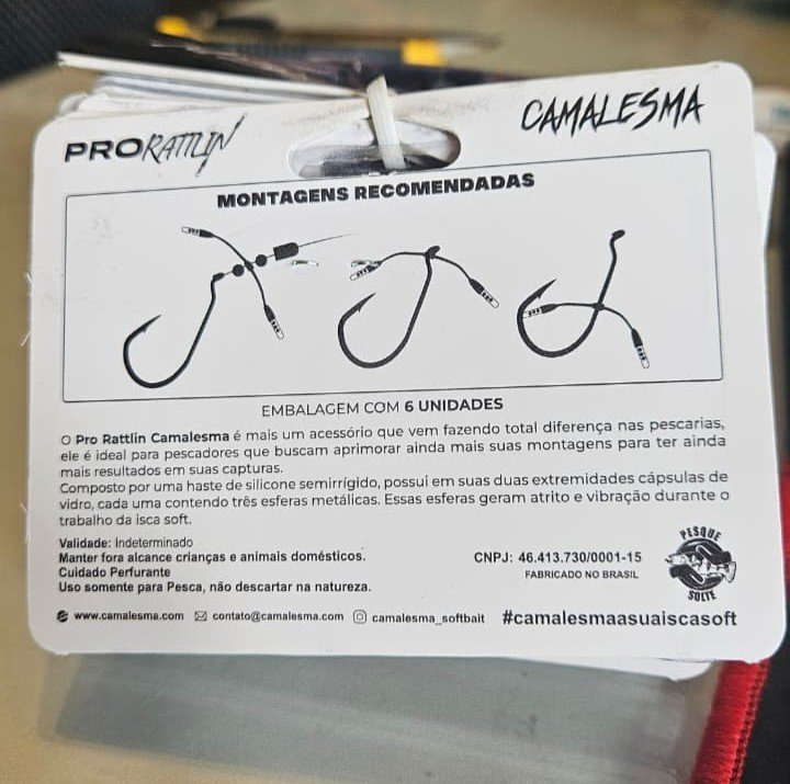 01 rattlin camalesma pro ratilin ratles vidro para isca artificial barulho 6 un